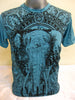 Sure Design Men's Wild Elephant T-Shirt Turquoise