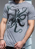 Sure Design Men's Octopus T-Shirt Gray