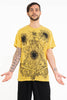 Sure Design Men's Sunflower Skull T-Shirt Yellow