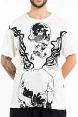 Sure Design Men's Space Man T-Shirt White