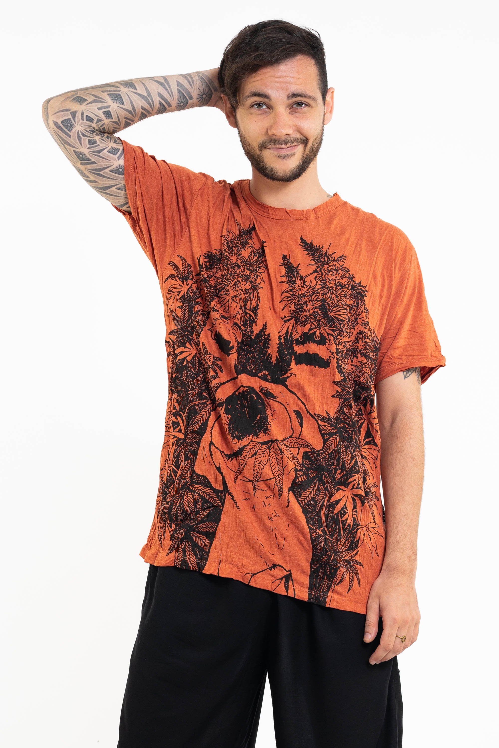 Sure Design Men's Happy Dog T-Shirt Orange