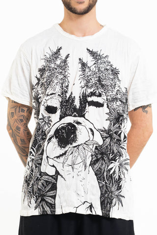Sure Design Men's Happy Dog T-Shirt White