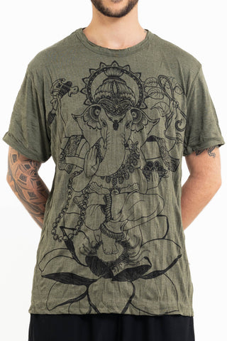 Sure Design Men's Lord Ganesh T-Shirt Green