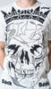Sure Design Men's Crow Skull T-Shirt White