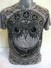 Sure Design Men's Weed Owl T-Shirt Gray