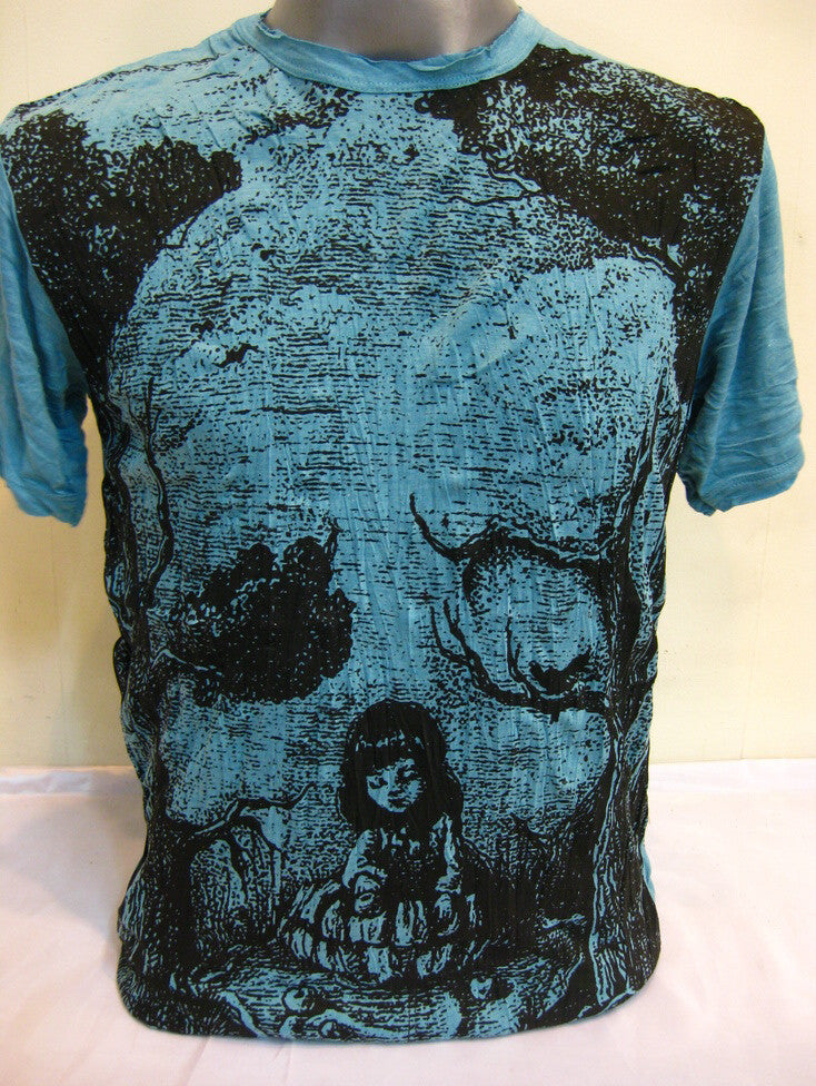 Sure Design Men's Alice in Wonderland T-Shirt Turquoise