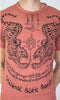 Sure Design Men's Thai Tattoo T-Shirt Brick
