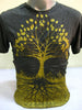 Sure Design Men's Tree Of Life T-Shirt Gold on Black