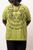 Plus Size Sure Design Men's Thai Tattoo T-Shirt Lime