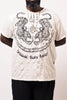 Plus Size Sure Design Men's Thai Tattoo T-Shirt White