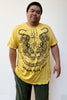 Sure Design Men's Thai Tattoo T-Shirt Yellow