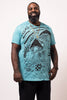 Plus Size Sure Design Men's Magic Mushroom T-Shirt Turquoise