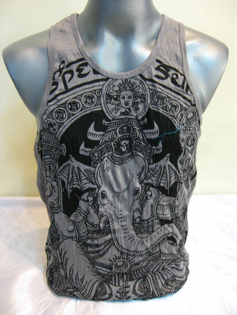Sure Design Men's Batman Ganesh Tank Top Gray