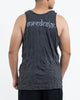 Sure Design Men's Thai Tattoo Tank Top Silver on Black