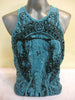 Sure Design Men's Wild Elephant Tank Top Turquoise
