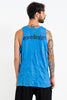 Sure Design Men's Om Buddha Face Tank Top Blue