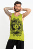 Sure Design Men's Om Buddha Face Tank Top Lime