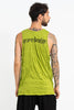 Sure Design Men's Om Buddha Face Tank Top Lime