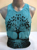 Sure Design Men's Tree Of Life Tank Top Turquoise