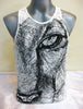 Sure Design Men's Lions Eye Tank Top White