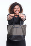 Wholesale Upcycled Tote Bag Rubber Canvas Olive - $22.50
