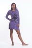 Sure Design Women's Octopus Hoodie Dress Purple