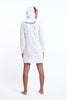 Sure Design Women's Chakra Fractal Hoodie Dress White