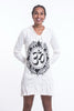 Sure Design Women's Infinitee Ohm Hoodie Dress White
