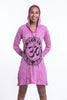 Sure Design Women's Infinitee Ohm Hoodie Dress Pink