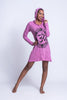 Sure Design Women's Infinitee Ohm Hoodie Dress Pink