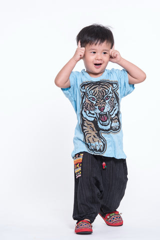 Sure Design Kids Baby Tiger T-Shirt Light Blue