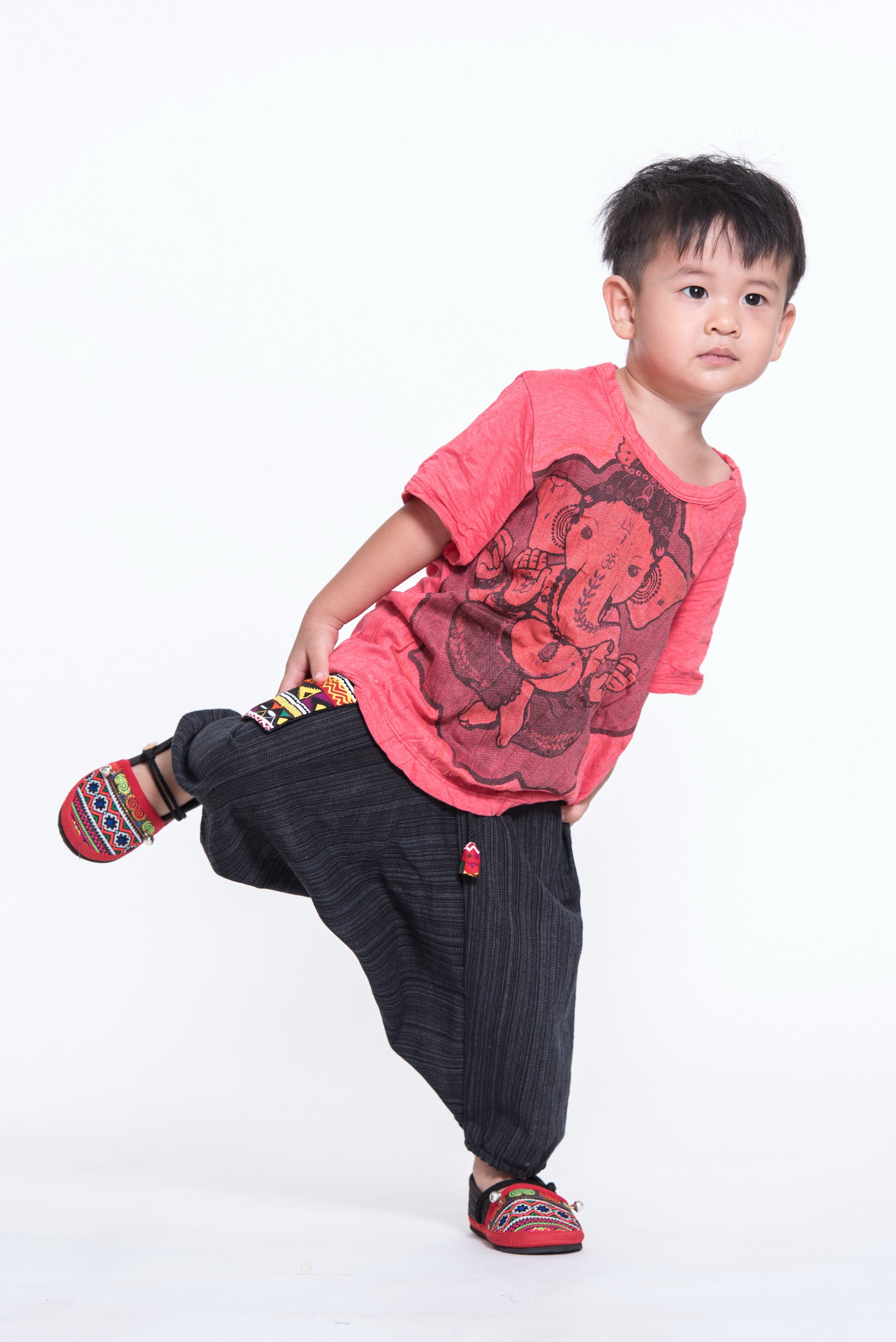Sure Design Kids Baby Ganesha T-Shirt Red