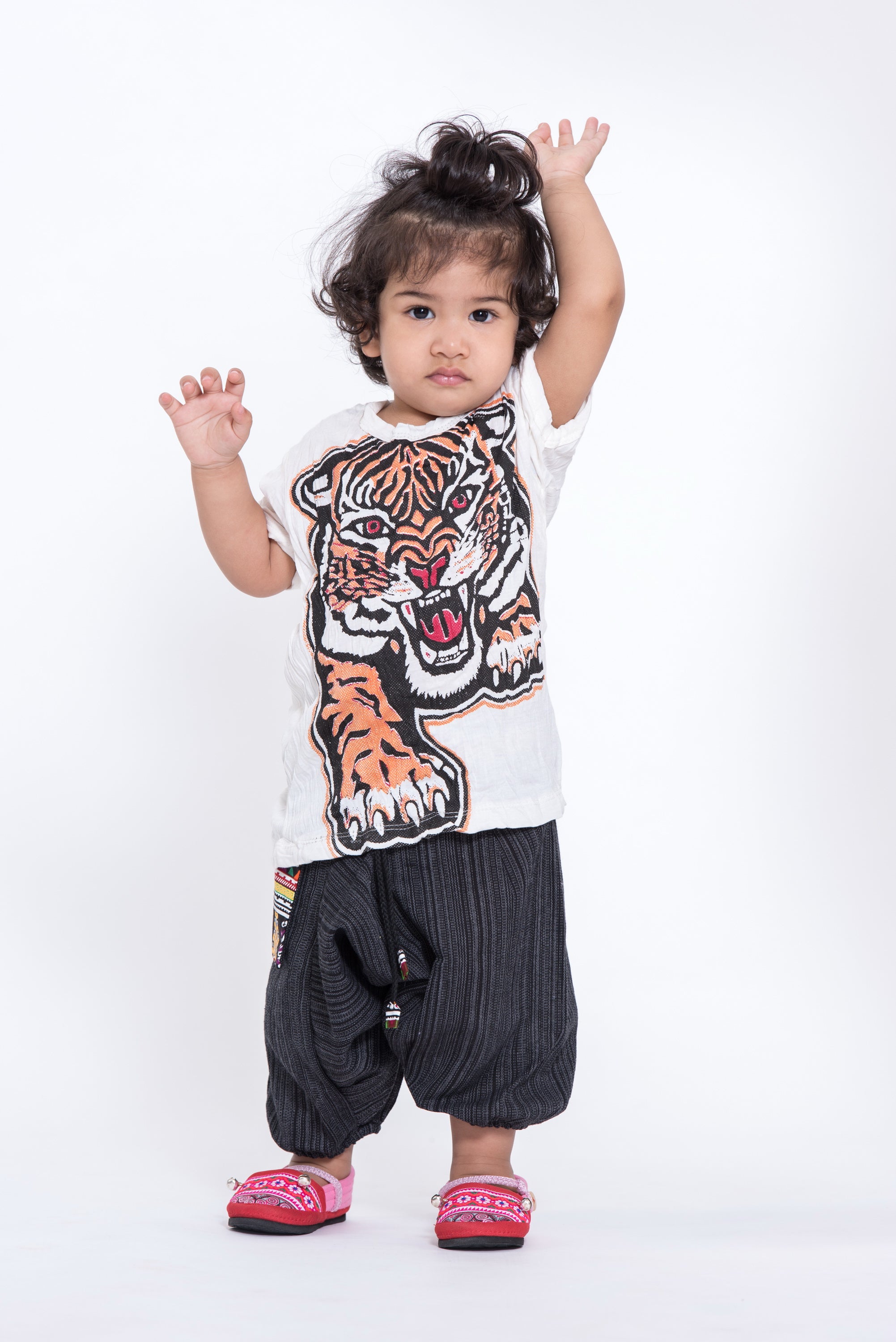 Sure Design Kids Baby Tiger T-Shirt White