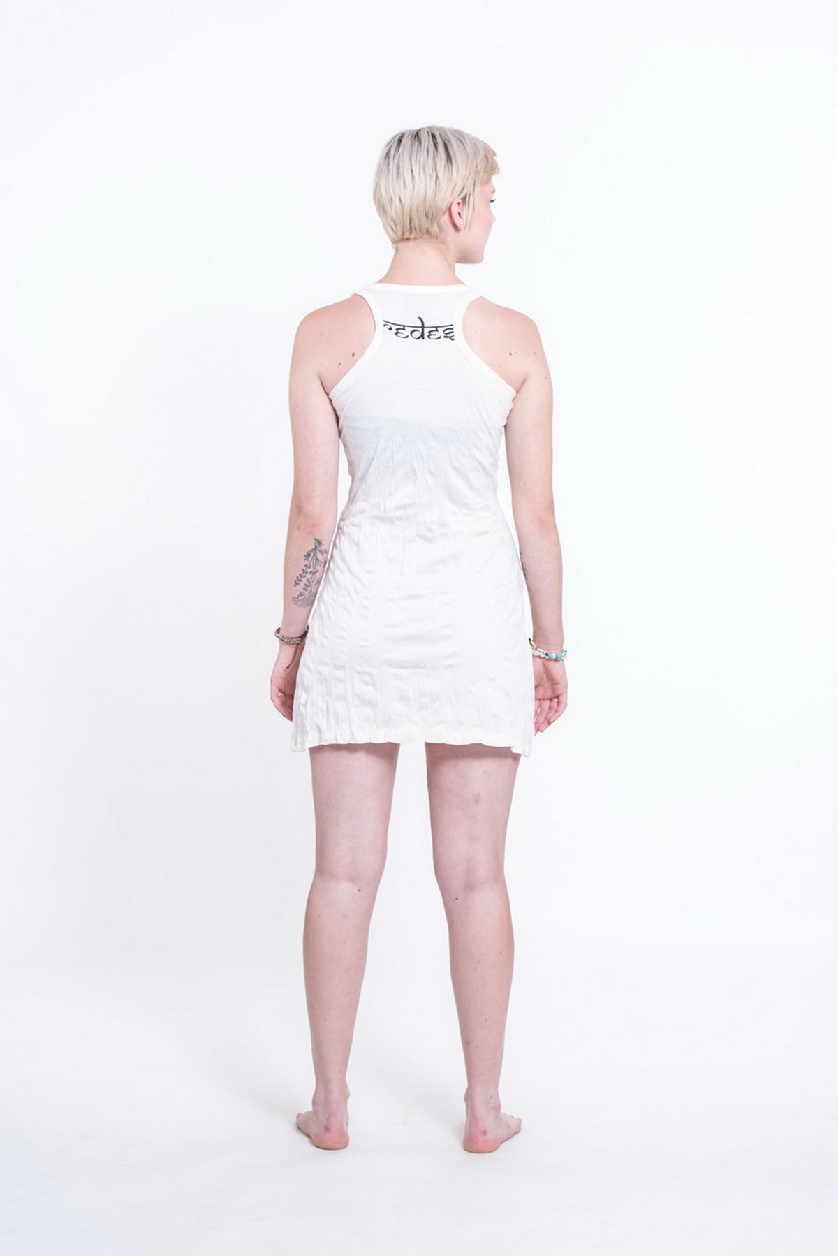 Sure Design Womens Octopus Oracle Tank Dress White