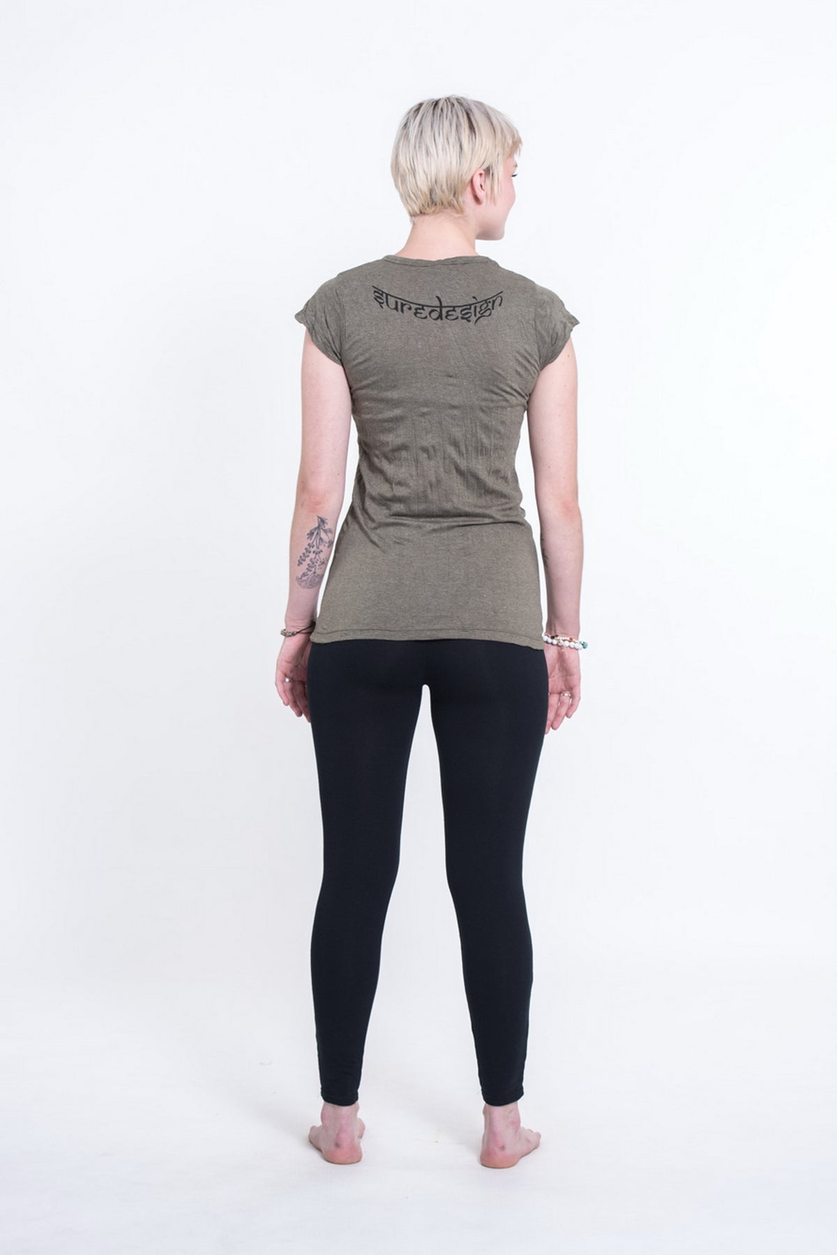 Sure Design Womens Octopus Chakras T-Shirt Green