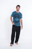 Sure Design Men's Weed Owl T-Shirt Denim Blue
