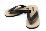 Wholesale Brown Leather Woven Flip Flops - $8.00