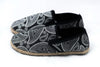 Black Paisley Canvas Slip-ons