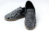 Wholesale Black Paisley Canvas Slip-ons - $12.50