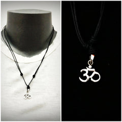 Sterling Silver Thai  Necklace Pendant Classic Om