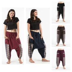 Assorted set of 5 Elephant Aztec Cotton Harem Pants