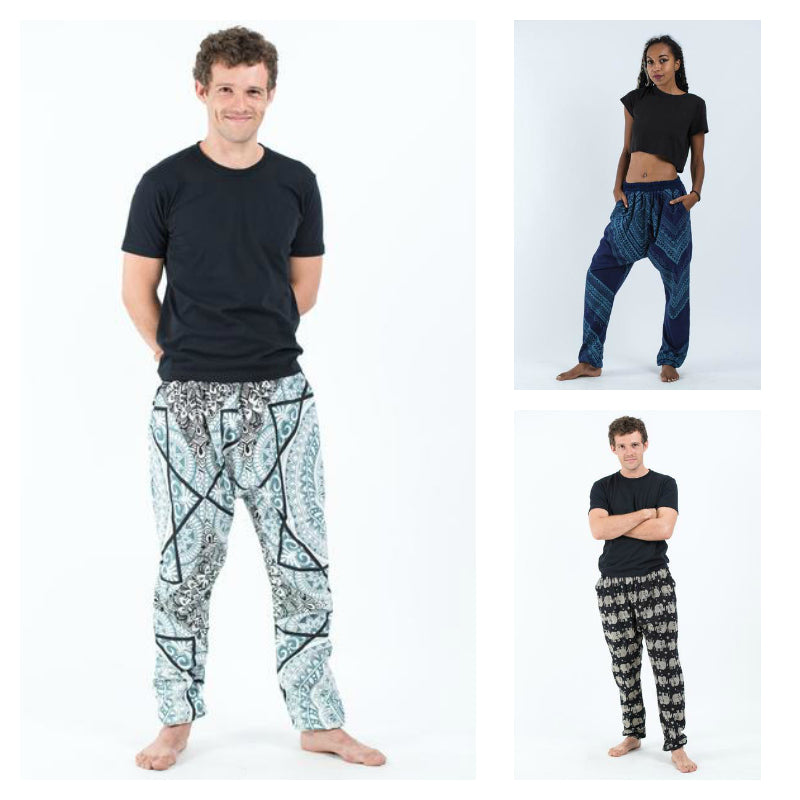 Assorted set of 4 Unisex Slim Cut Harem Pants