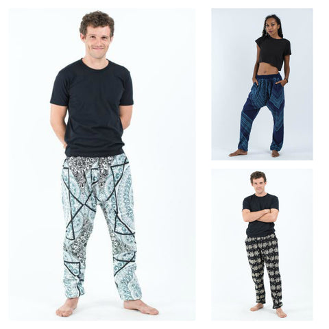 Assorted set of 4 Unisex Slim Cut Harem Pants