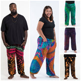 Wholesale Assorted Set of 5 Plus Size Tie Dye Spandex Cotton Harem Pants - $104.50