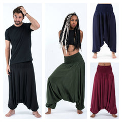 Assorted set of 5 Solid Color Jumpsuit Harem Pants