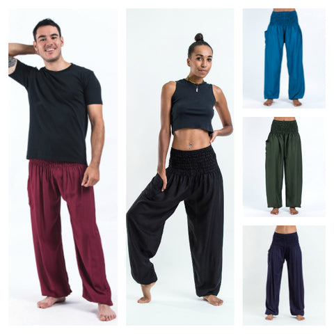 Assorted set of 5 Solid Color Harem Pants