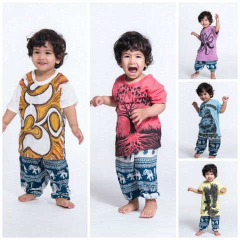 Assorted set of 10 Sure Design Super Soft Cotton Kids T-Shirts