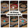Assorted 10 Piece Set Fair Trade Hand Made Bracelet