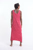 Sure Design Womens Lotus Mandala Scoop Neck Tank Dress Red
