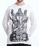 Wholesale Sure Design Unisex See No Evil Buddha Long Sleeve T-Shirt White - $10.00